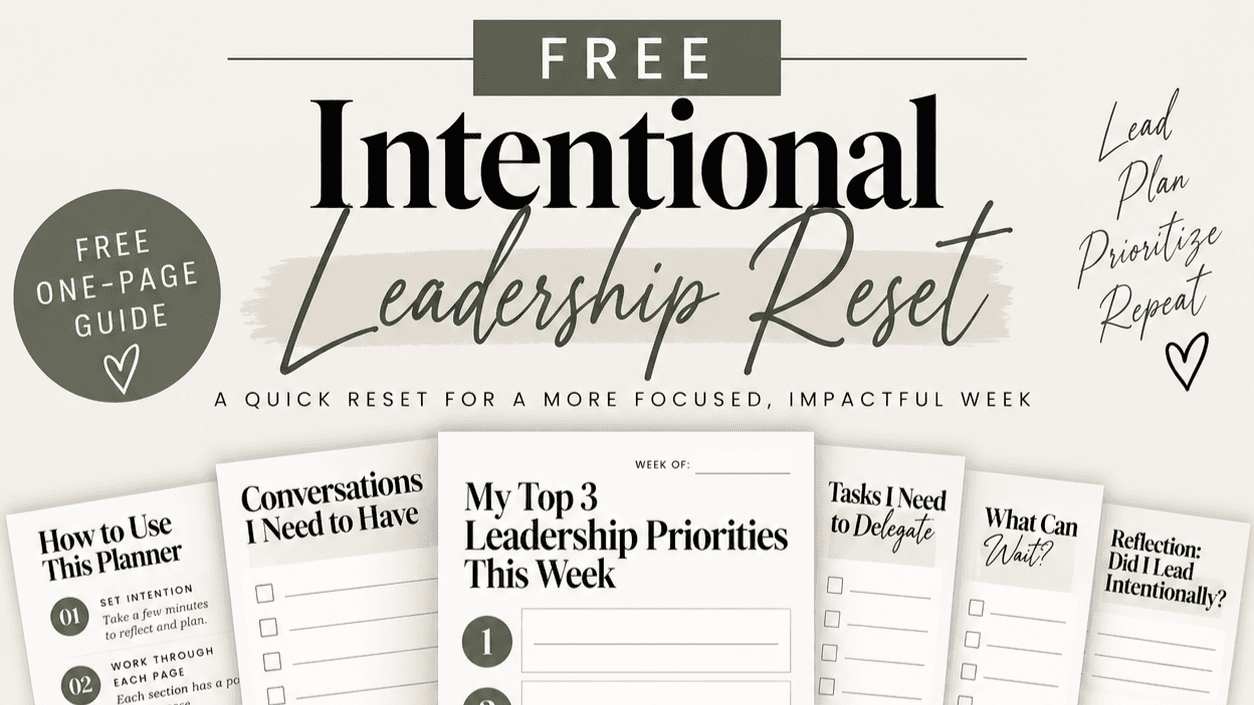 FREE Intentional Leadership Reset ✨