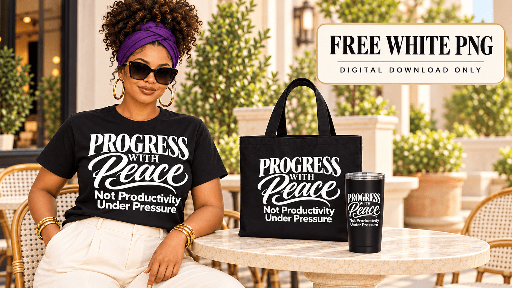 Progress With Peace — Free Friday PNG