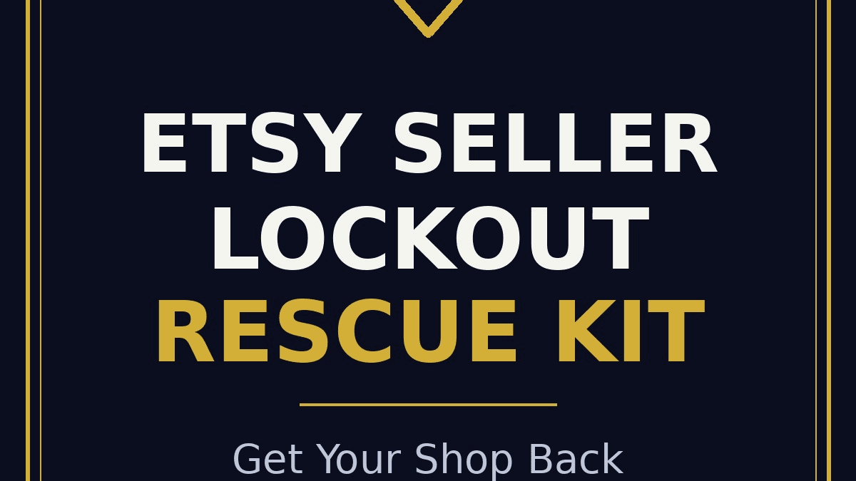 Etsy Seller Lockout Rescue Kit