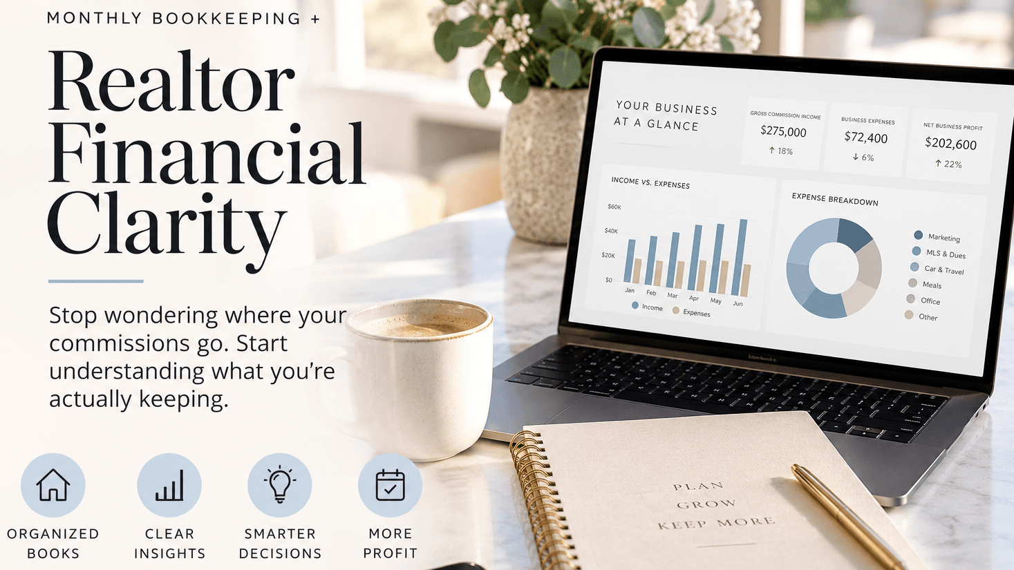Monthly Bookkeeping for Realtors