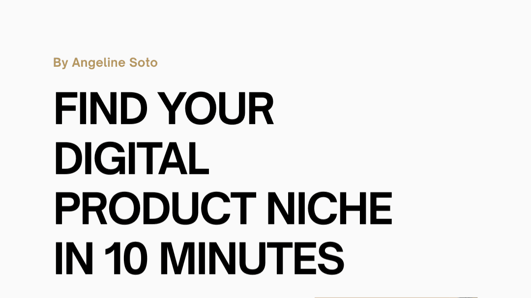 Discover Your Digital Product Idea in 10 Minutes