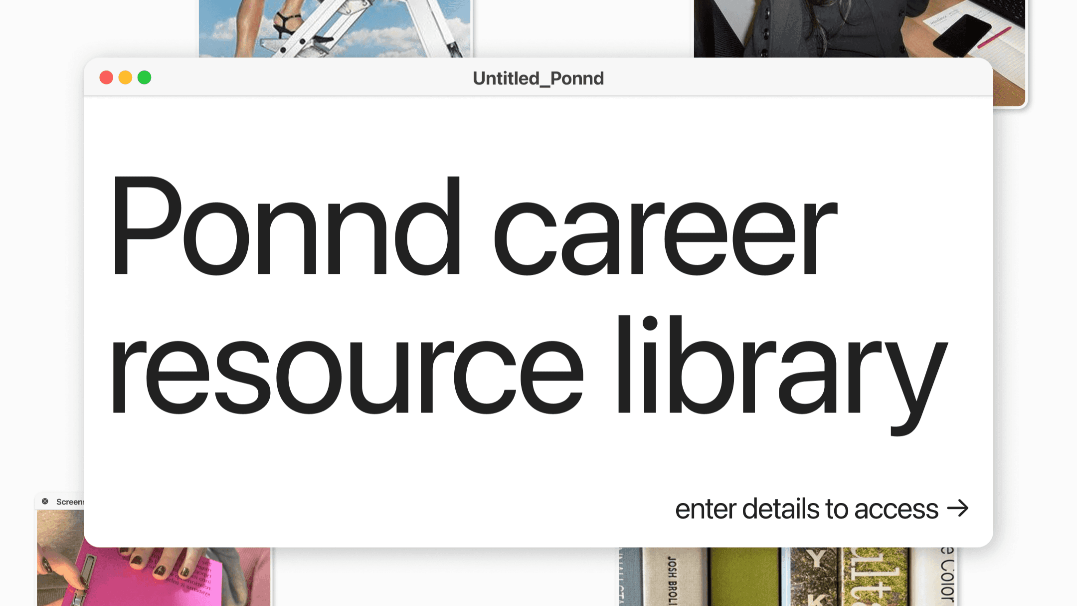 Get the Ponnd Resource Library here