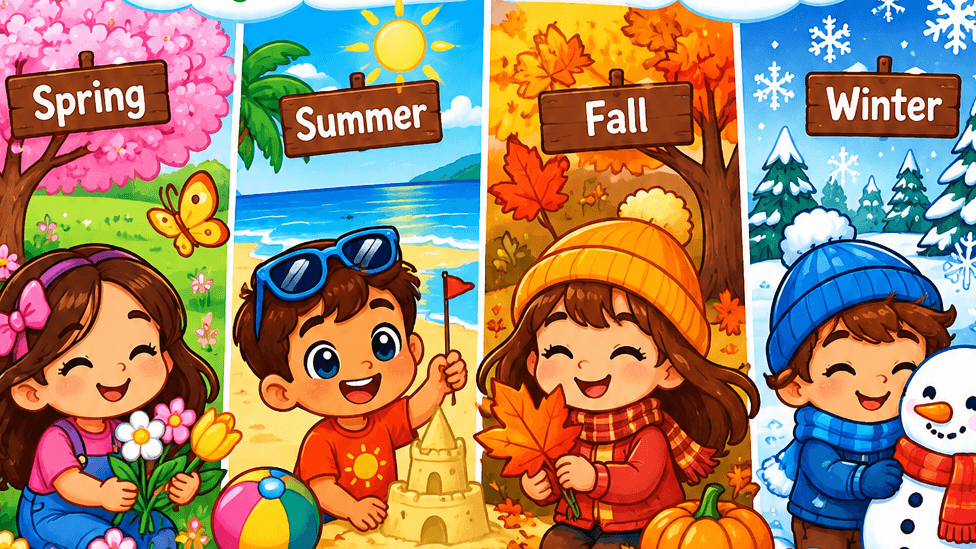 π Color Every Season: A Year of Fun & Learning!