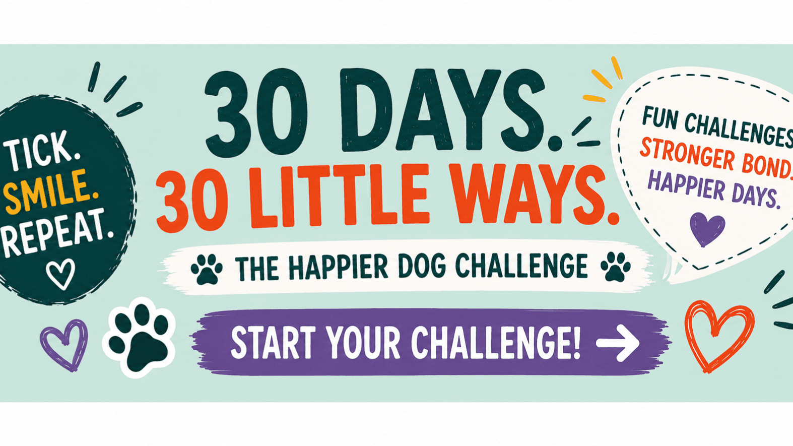 30-Day Happier Dog Challenge 🐾