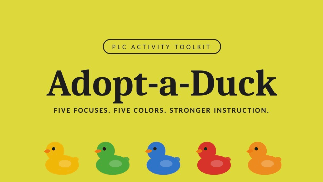 Adopt a Duck Activity