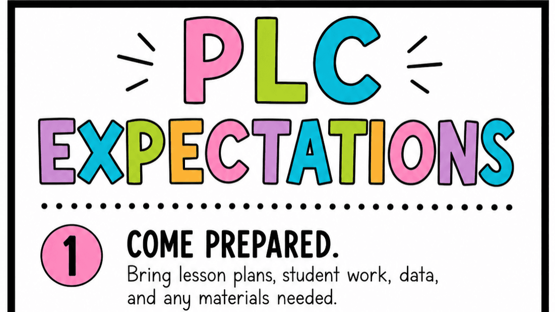 PLC Expectations Posters