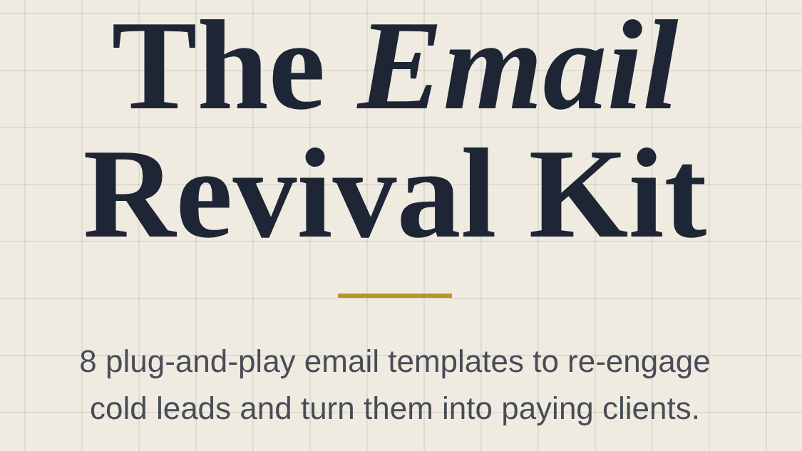 The Email Revival Kit