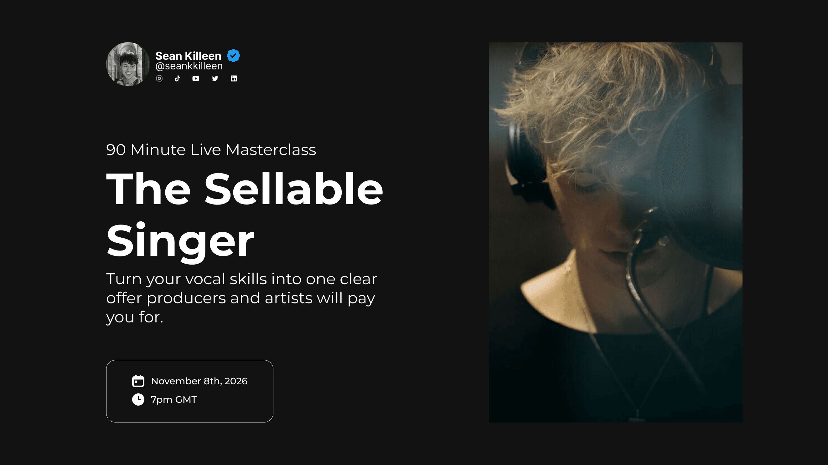 The Sellable Singer Masterclass