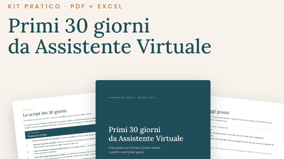 Primi 30 giorni da Assistente Virtuale