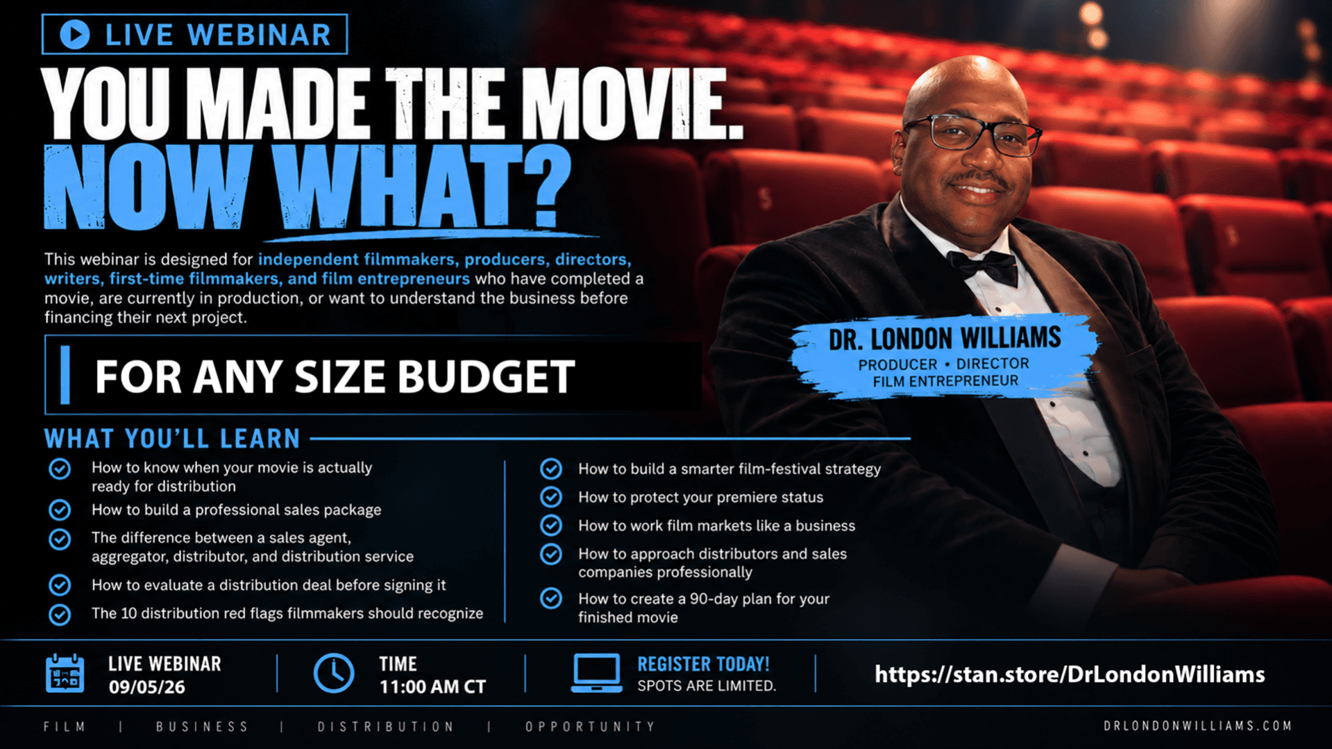 YOU MADE THE MOVIE. NOW WHAT? FALL 2026
