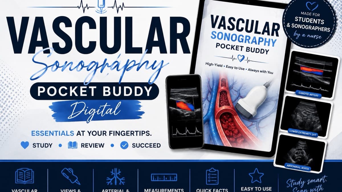 Vascular Sonography Pocket Buddy - Digital