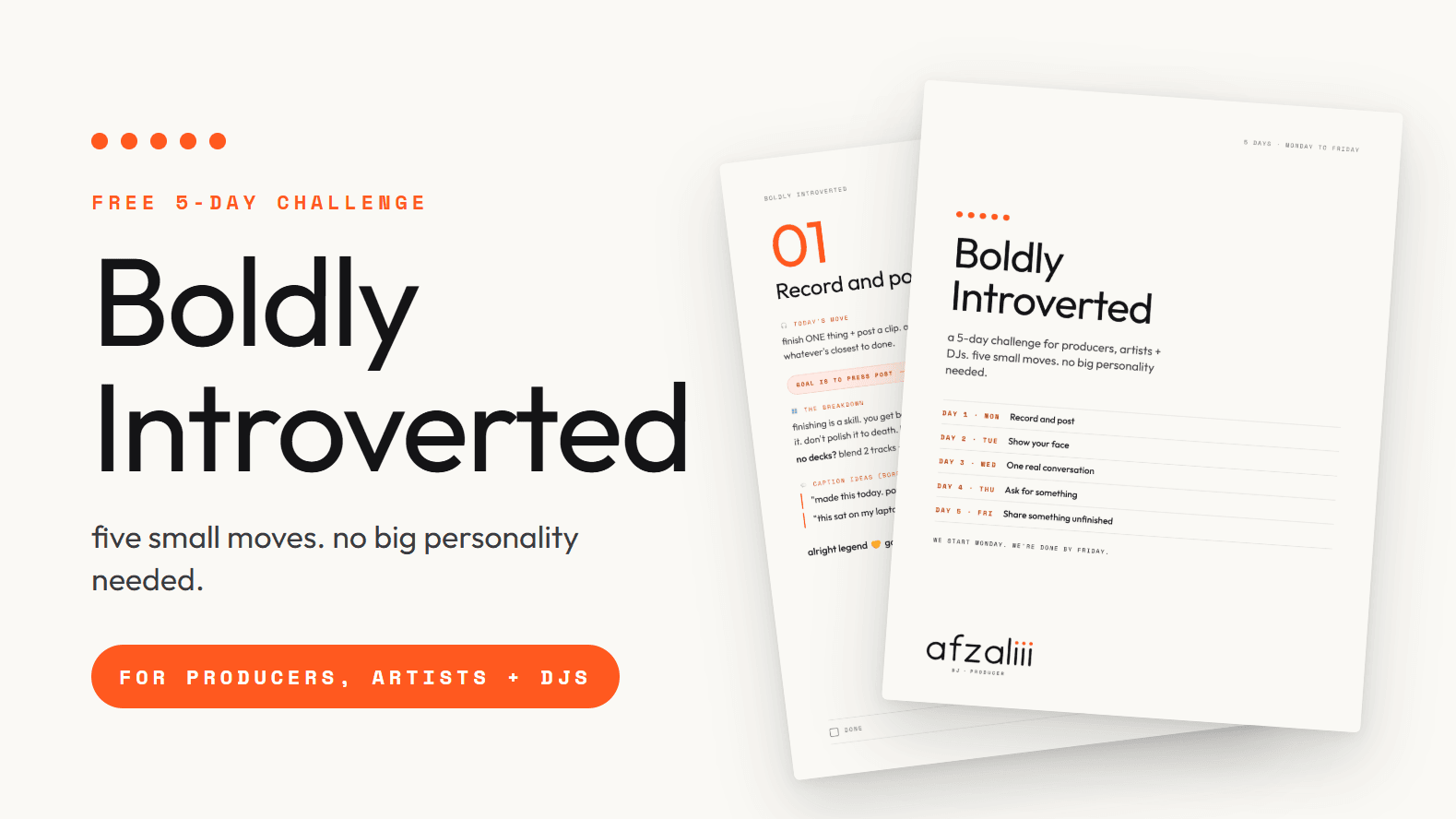 Boldly Introverted | 5-Day Challenge