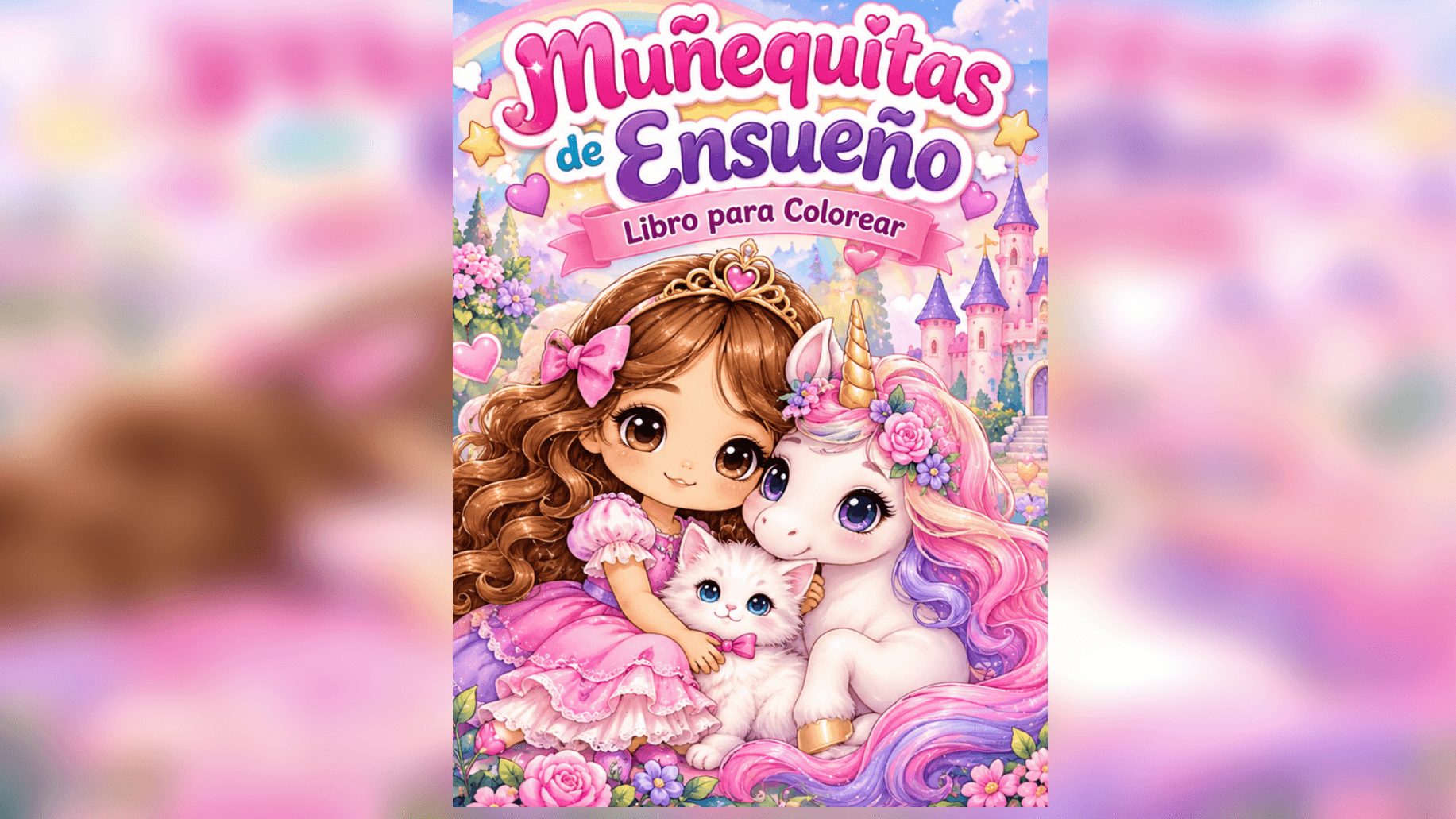 Muñequitas de Ensueño: Libro para Colorear