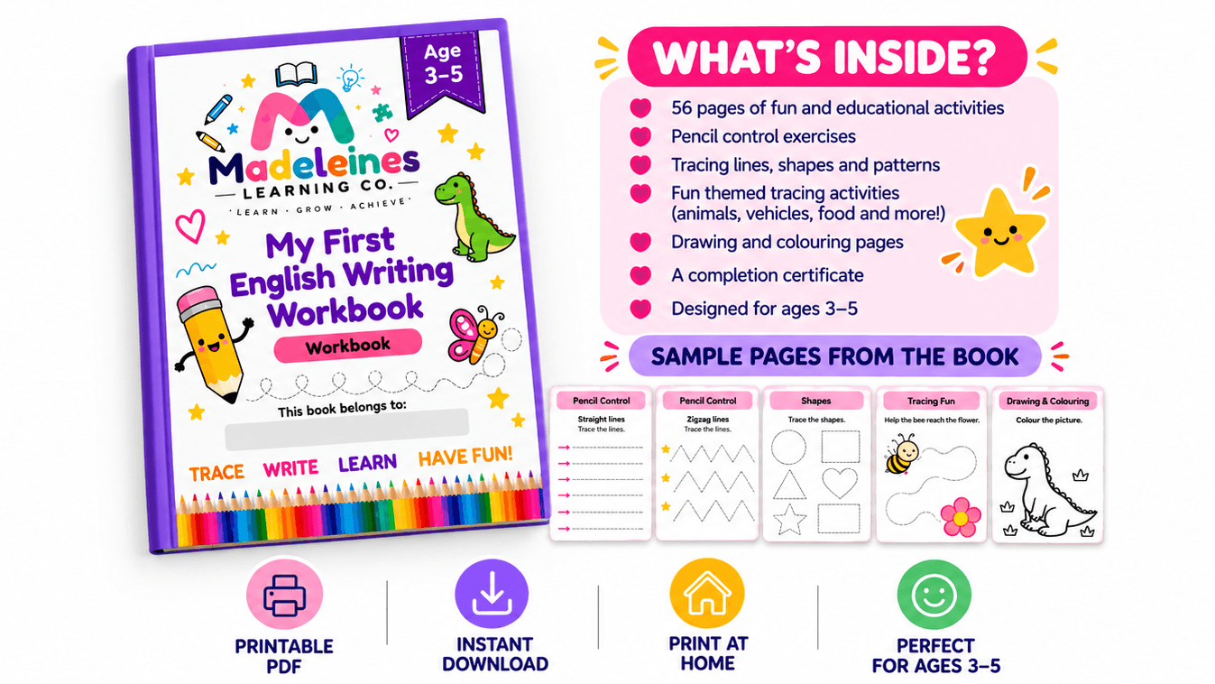 My First English Writing Workbook