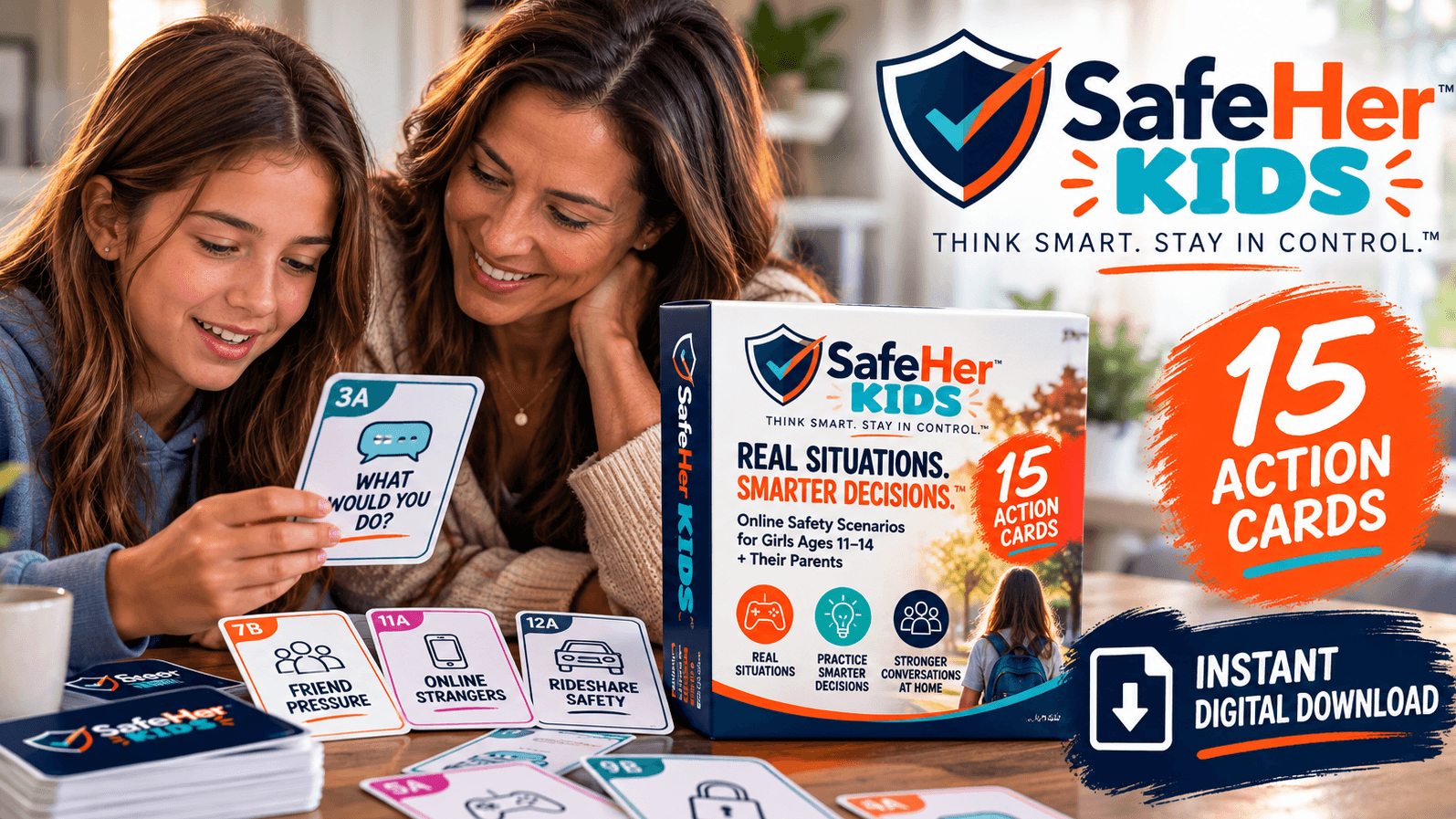 SafeHer Kids™ Action Cards