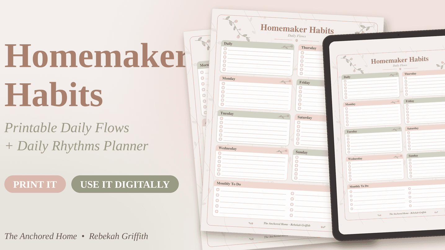 The Homemaker Habits Daily & Weekly Planner