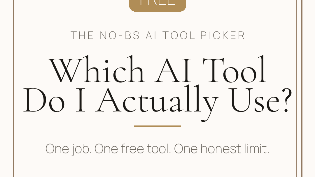Which AI Tool Do I Actually Use?