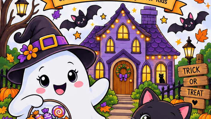 Halloween Colouring Book for Kids