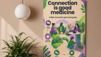 Connection Is Good Medicine Poster - FREE GIVEAWAY