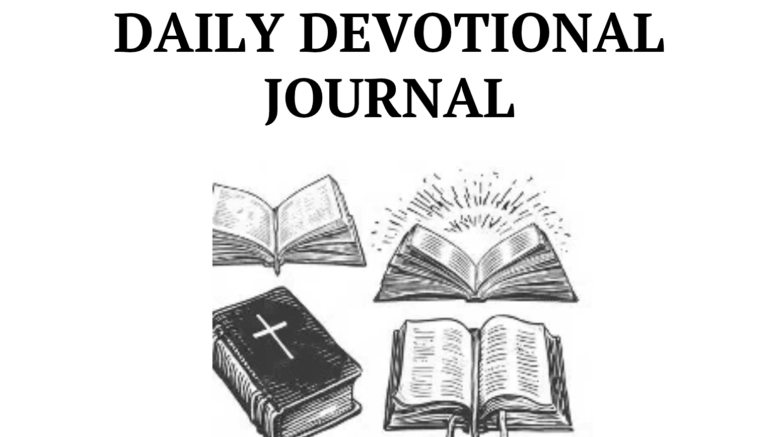 Daily Devotional Journal
