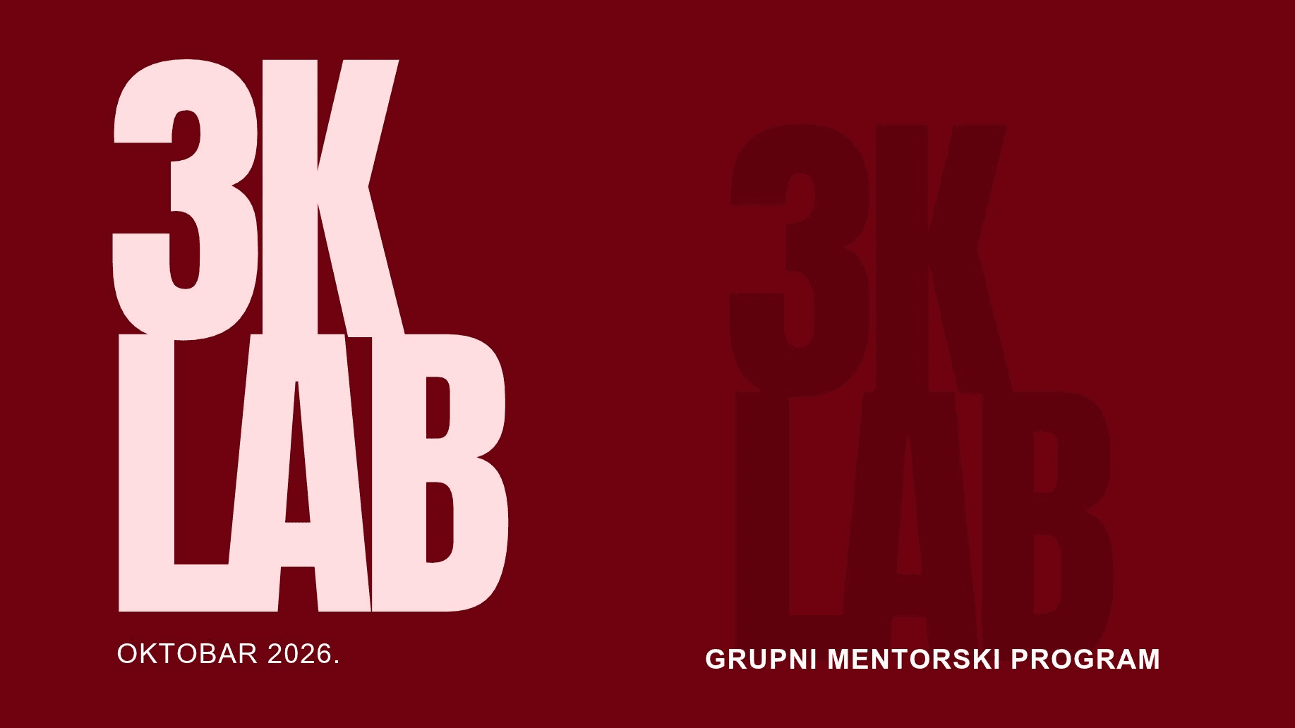 Prijava za 3K LAB