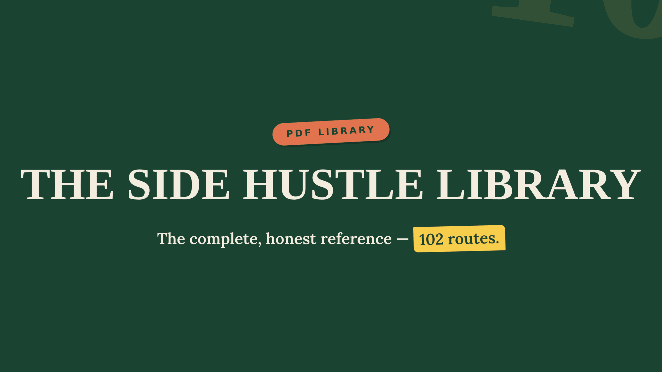The Side Hustle Library - Guide Owners' Price