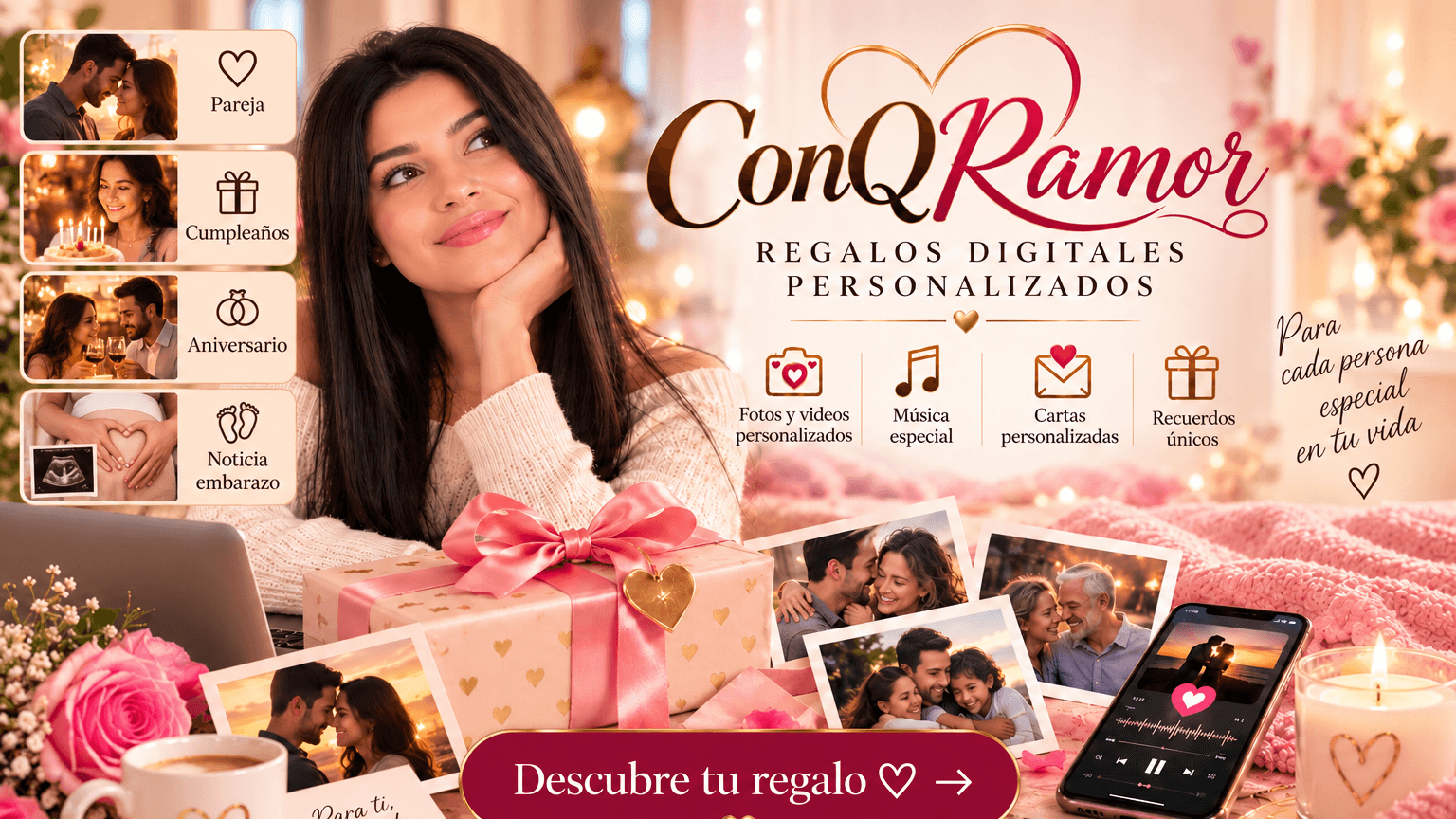 ConQRamor Esencial | Regalo Digital Personalizado