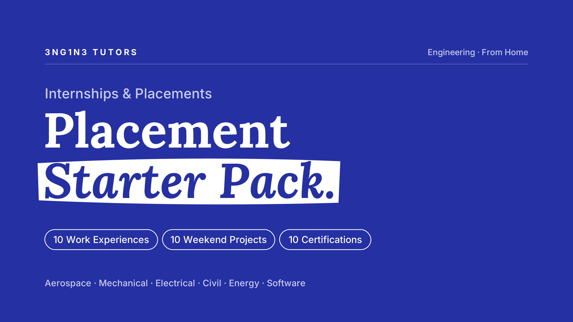Engineering Internship Starter Pack