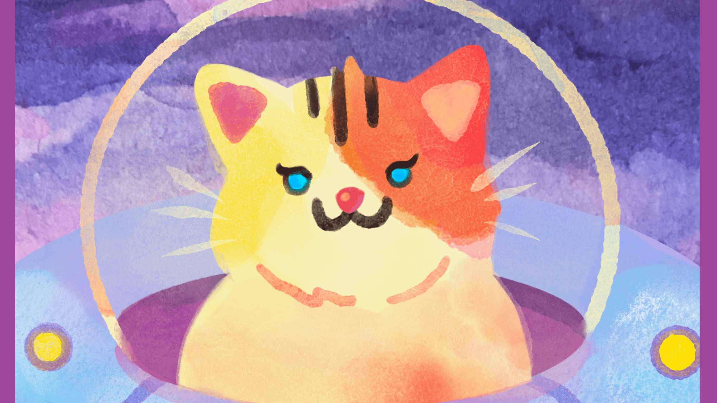 Funny Spaceship Cat