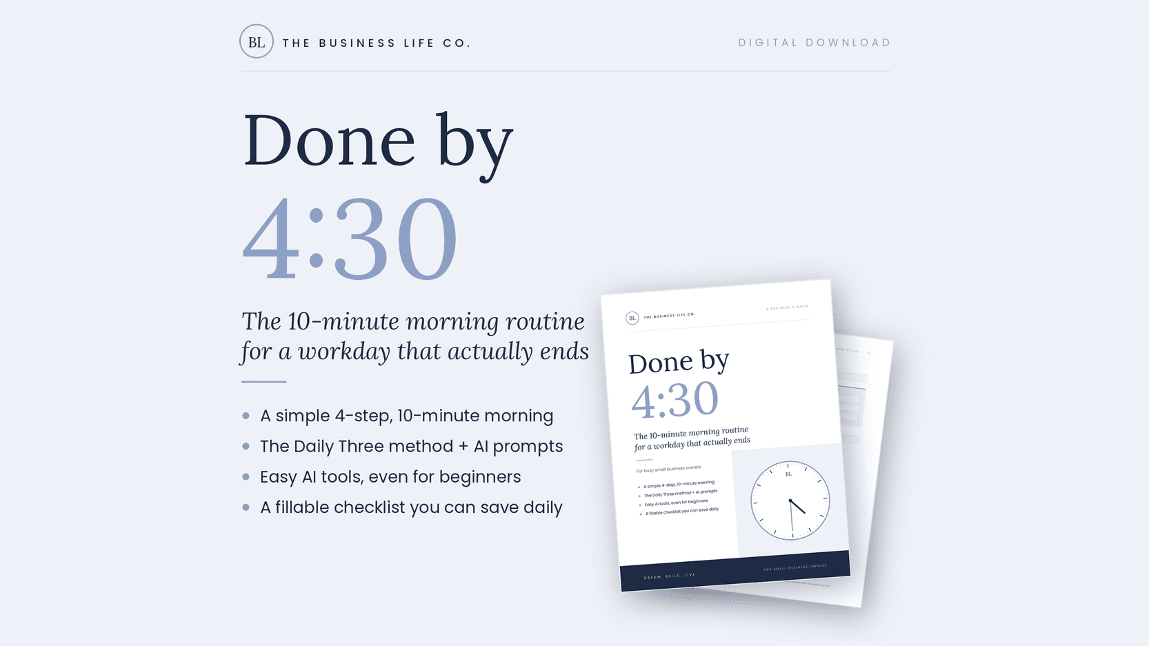 Done By 4:30 Business E-Book for entrepreneurs