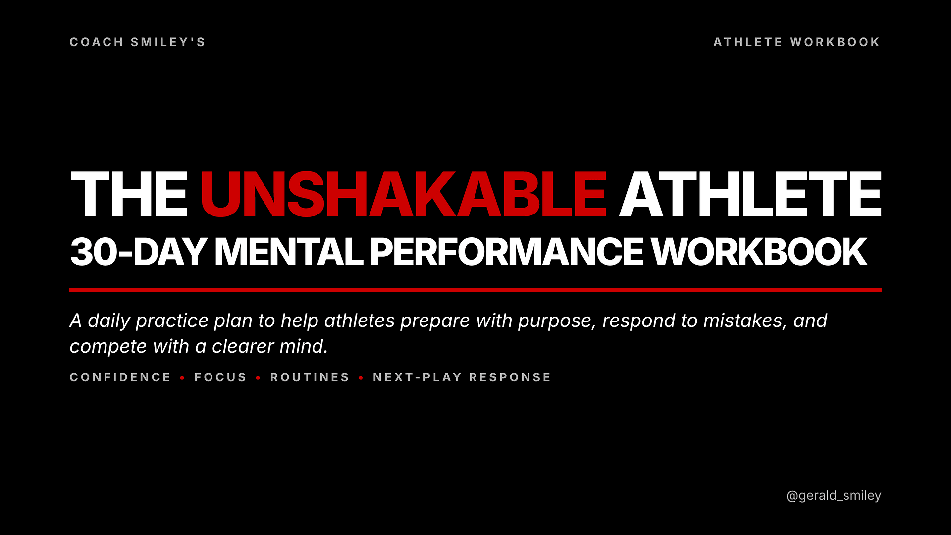 Get My 30-Day Mental Performance Workbook Now!