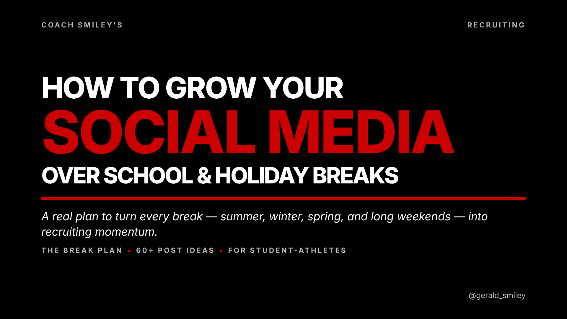 How to Grow Your Social Media Over School Breaks