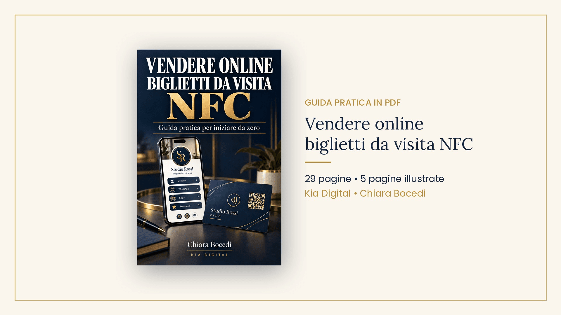 Vendere online biglietti da visita NFC