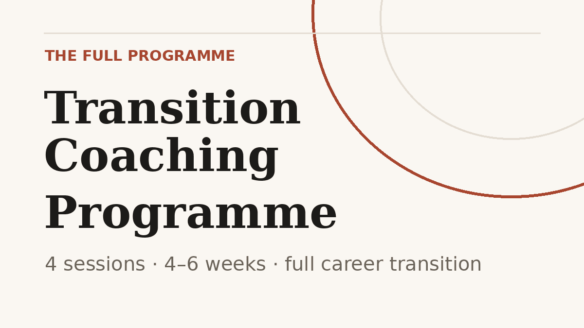 Transition Coaching Programme
