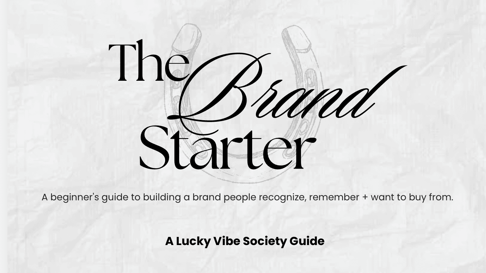 The Brand Starter