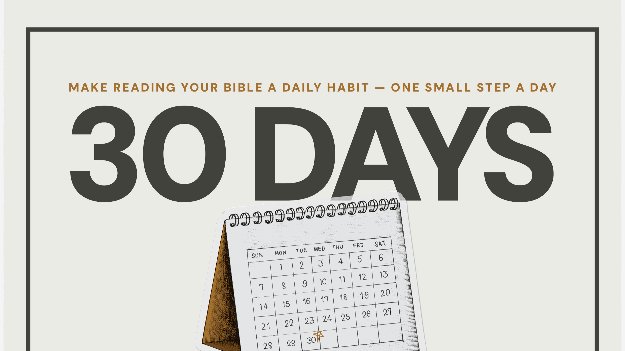 30 Days to Build a Bible Reading Habit