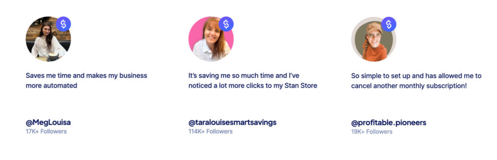 Stan AutoDM Testimonials