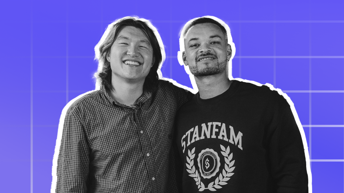 A picture of Steven Bartlett and Stan Store's John Hu