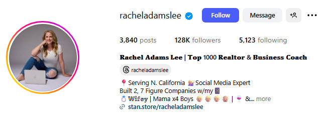 Business & Marketing Creator Spotlight - Rachel Adams Lee (@RachelAdamsLee) Instagram Profile