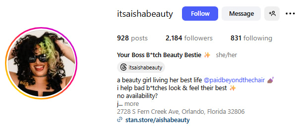 Beauty Creator Spotlight - Aisha (@itsaishabeauty) Instagram Profile