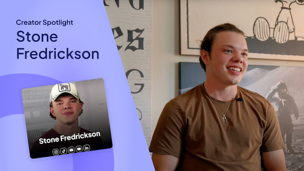 Stone Fredrickson creator spotlight