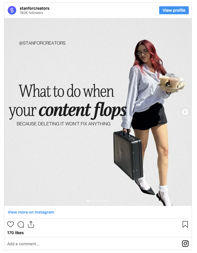 What to do when your content flops