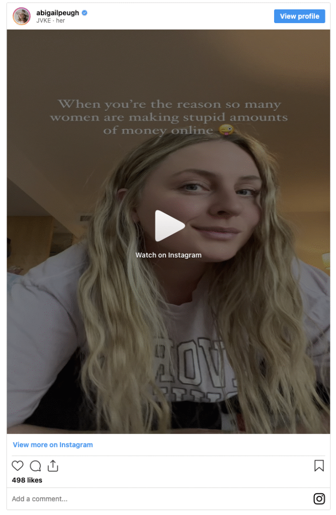 Abigail Peughs why