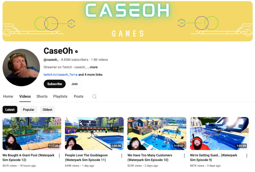 CaseOh on YouTube