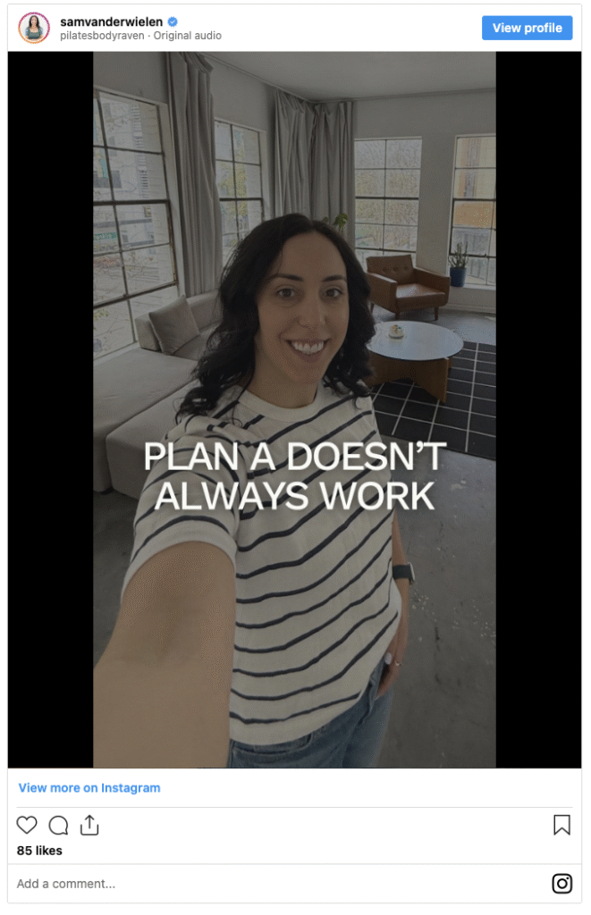 30 day roadmap plan B example