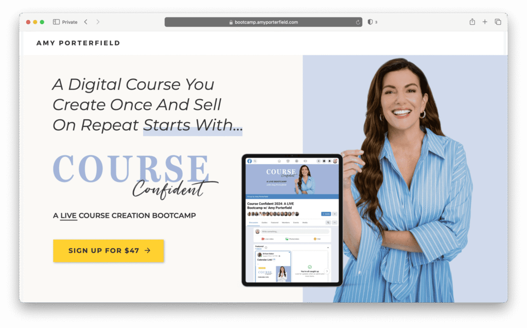 Amy Porterfield example