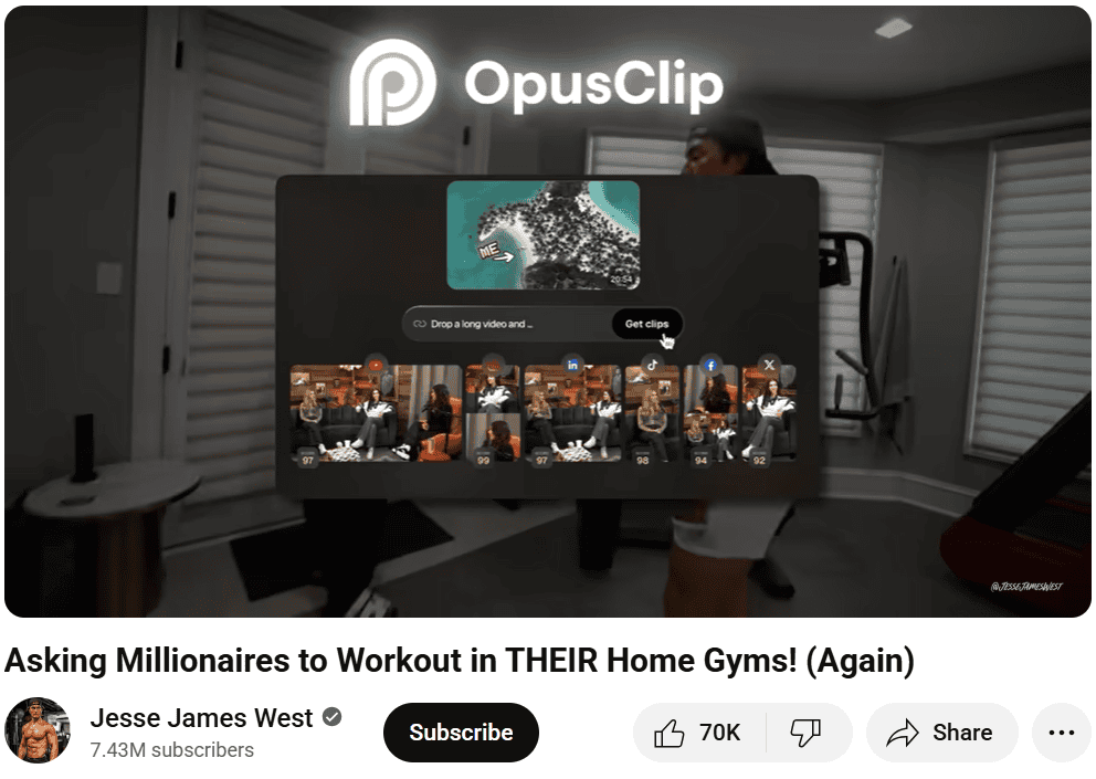 Jesse James West Monetization example