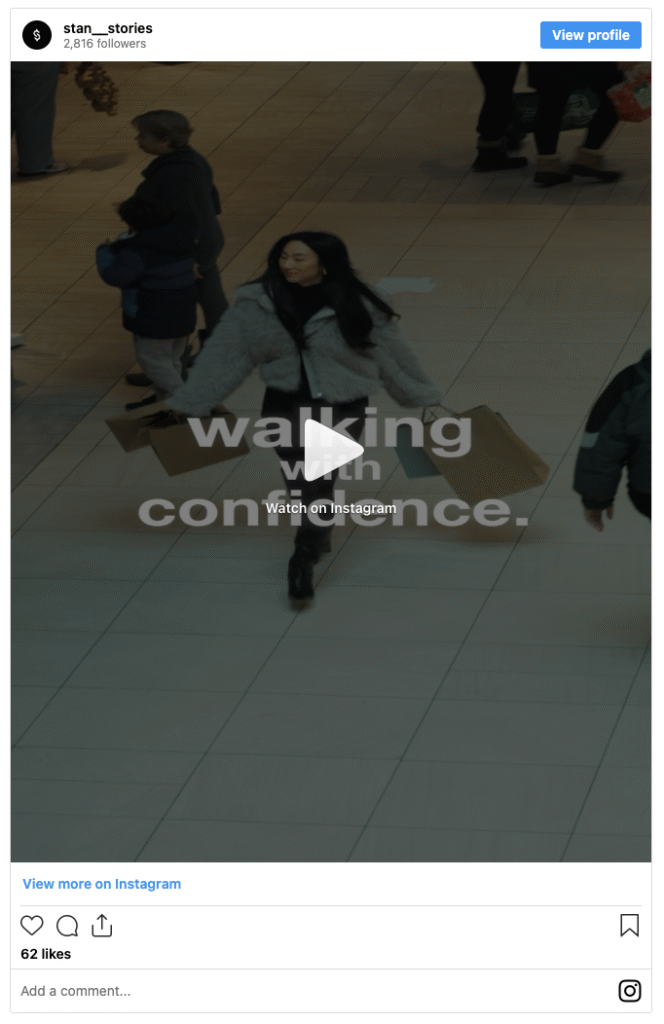 Chloe Lee Walking with confidence