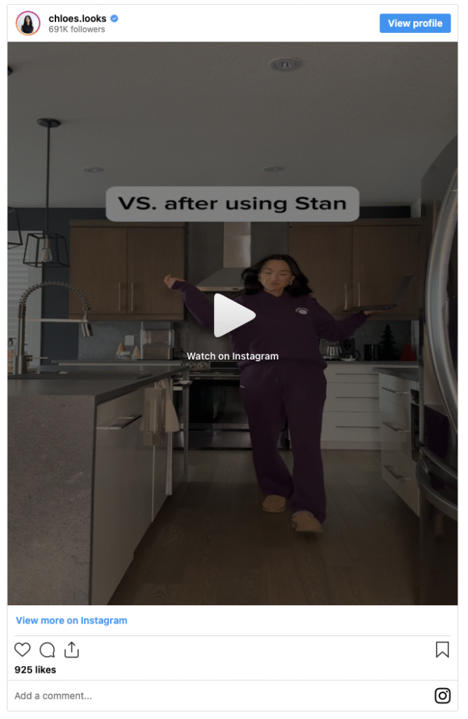 Chloe Lee using Stan transformation
