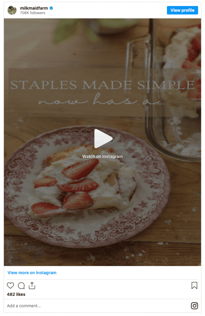 Milkmaid Farm Social example